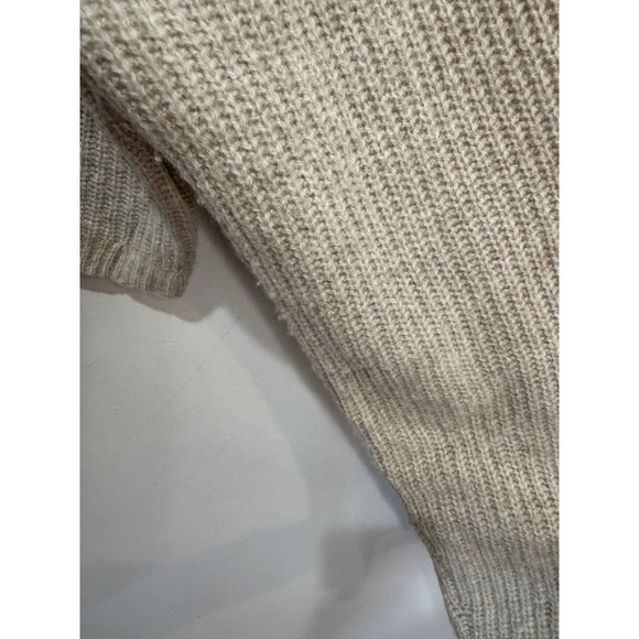 Reformation Lotto Wool Swester Sz M Tan Cropped - Picture 5 of 7